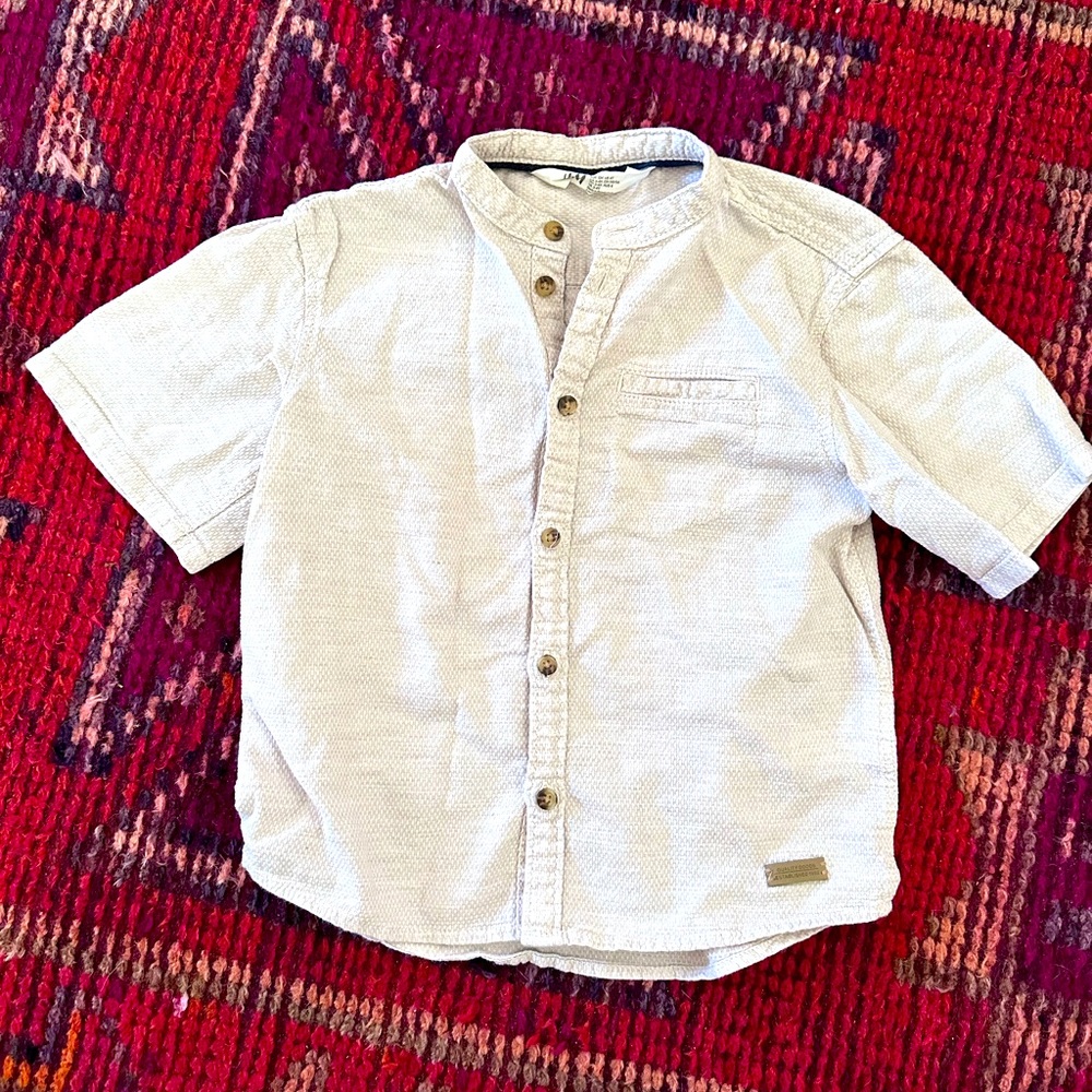 H&M band collar shirt